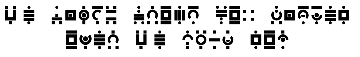 Krakoan language glyphs turned into a usable font