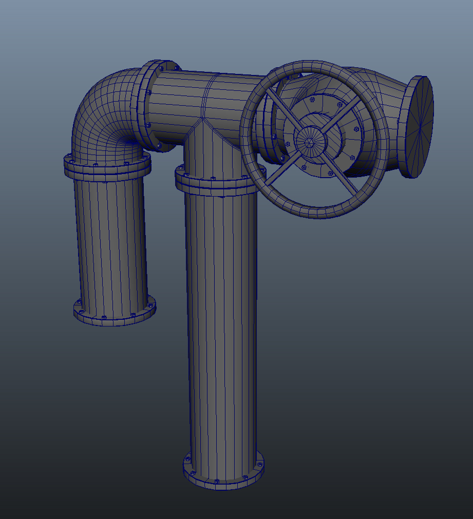 Boiler Room Home pipe and valve asset detail